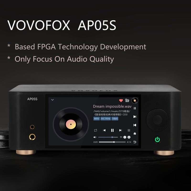 Audio Without Music - مشغل موسيقى VOVOFOX-HiFi AP05S بدون فقدان