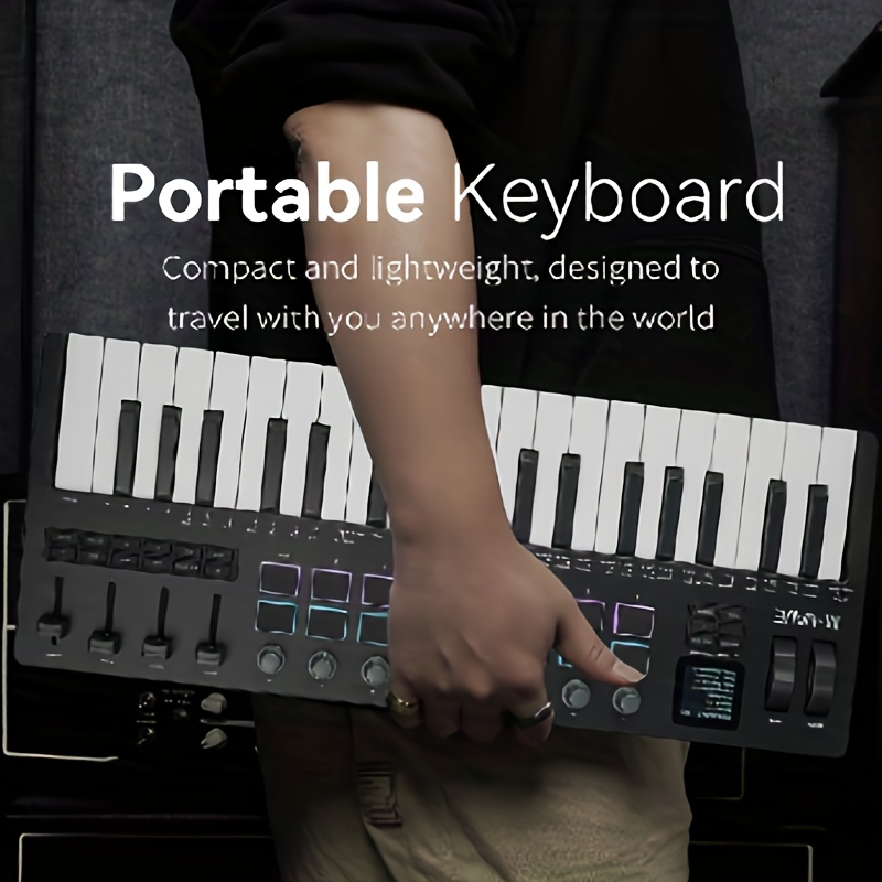 لوحة مفاتيح ميدي بلوتوث M-VAVE - مراجعة Midi Controller Pad وسعره