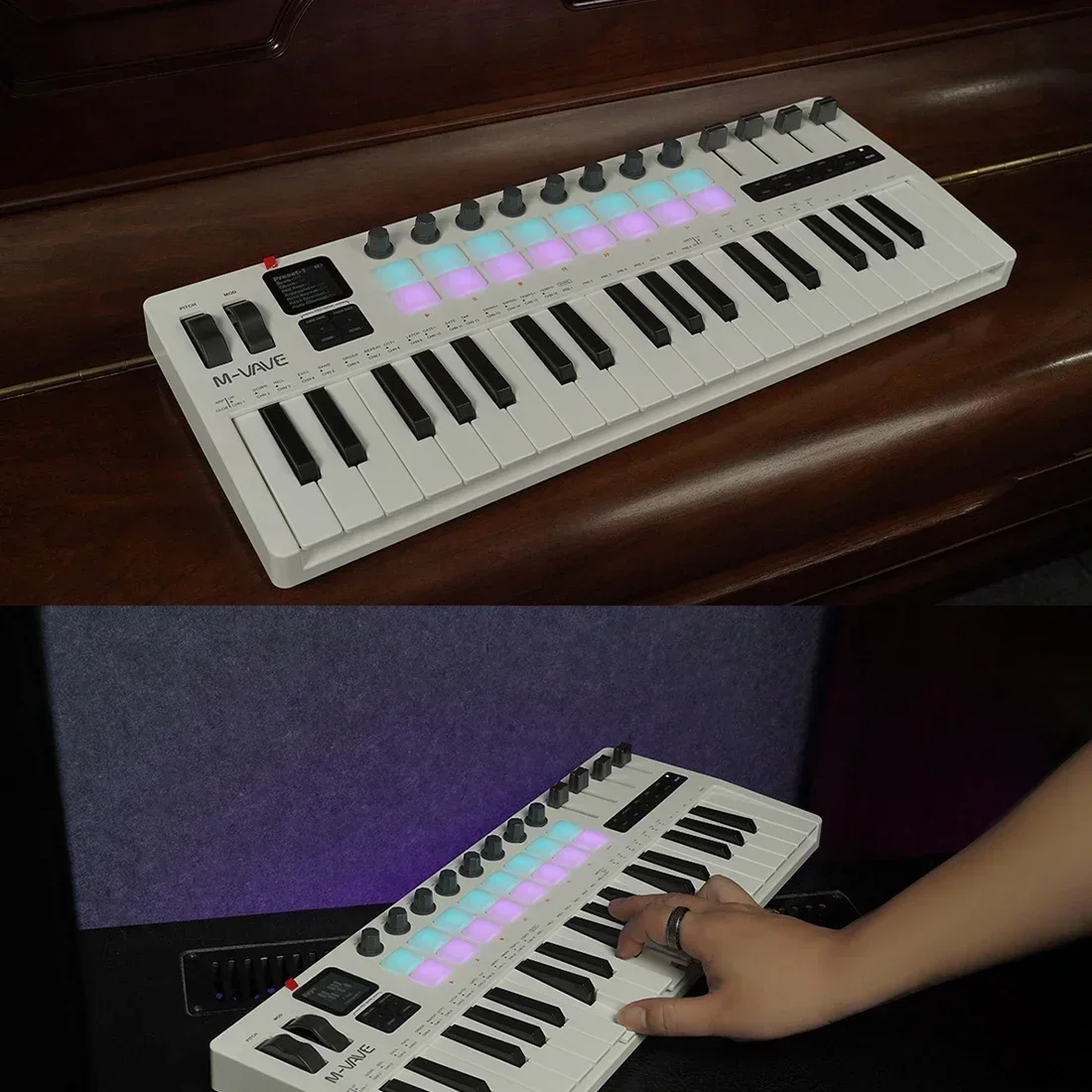 لوحة مفاتيح M-VAVE SMK-37 Pro، - مراجعة Midi Controller Pad وسعره