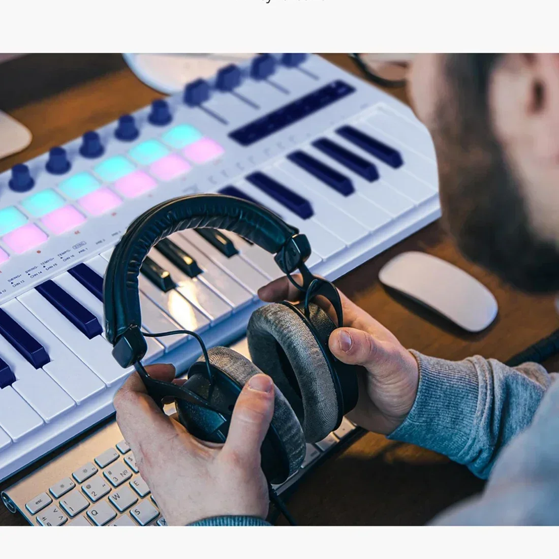 لوحة مفاتيح M-VAVE SMK-37 Pro، - مراجعة Midi Controller Pad وسعره