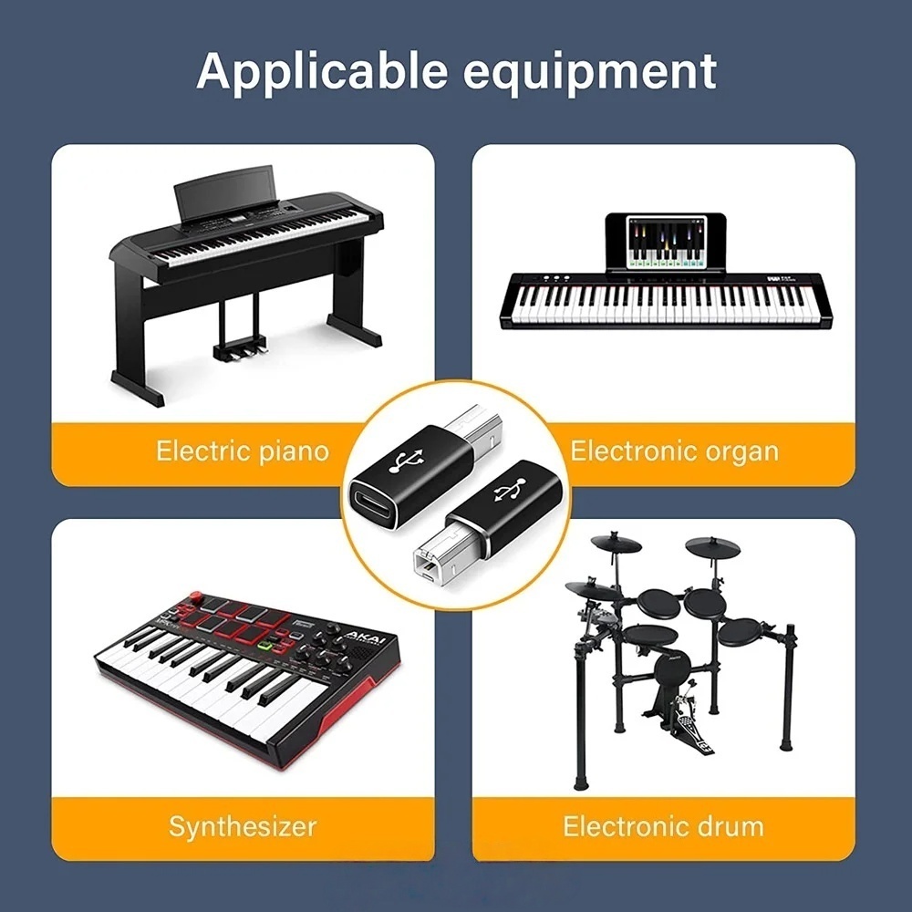 محول USB B ذكر إلى USB Type C  - مراجعة Midi Controller Pad وسعره