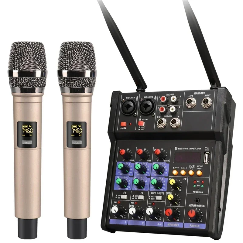 جهاز مزج الصوت USB ذو 4 قنوات  - مراجعة Audio Music Dj وسعره